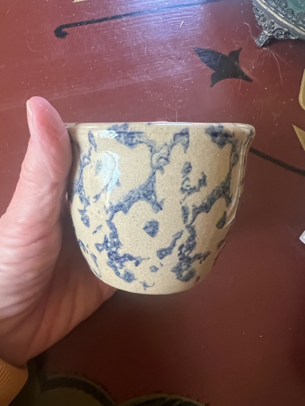Roseville Pottery. Small bowl- great for trinket dish, Q-tips